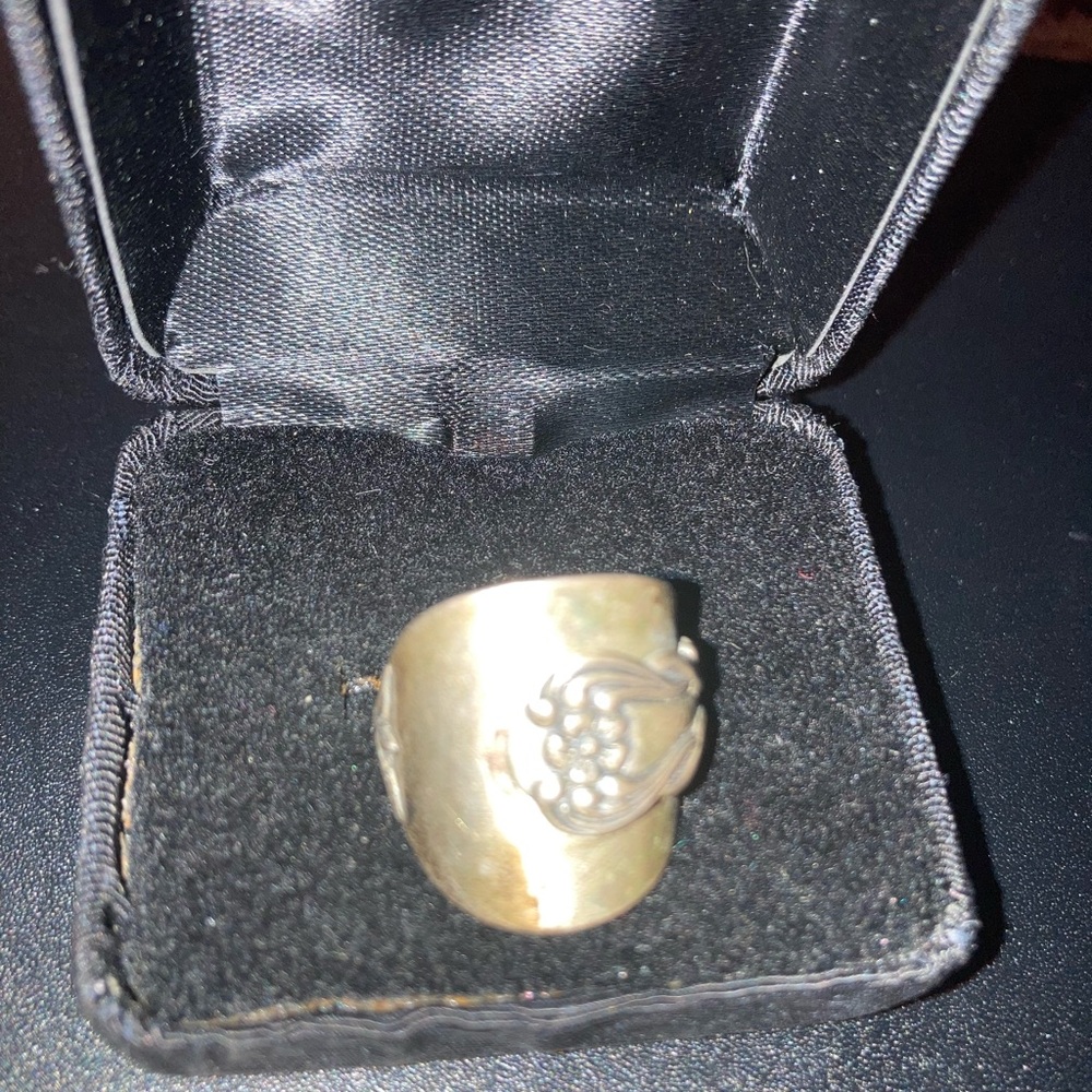 Silver Spoon Statement Ring - image 3